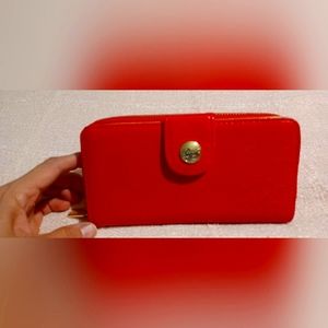Red coach wallet